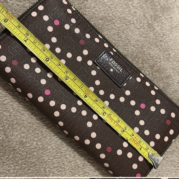 Fossil Brown Polka Dot Wallet - Picture 6 of 10
